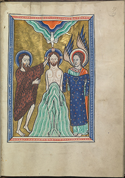 Miniature from the Psalter of Eleanor of Aquitaine (c. 1185).