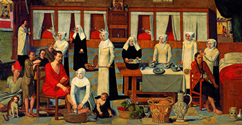 Anonymous, Care of the Sick at the St. Elisabeth Hospice (1639).