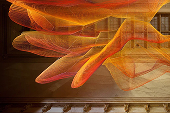Janet Echelman, 1.8 (2015). Photograph by Ron Blunt/ Renwick Gallery/ SAAM.
